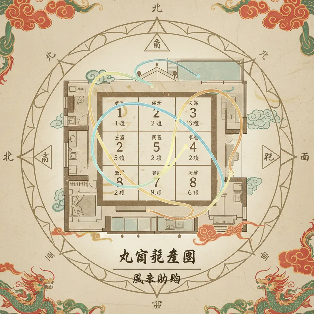 風水佈局 - 九宮飛星圖