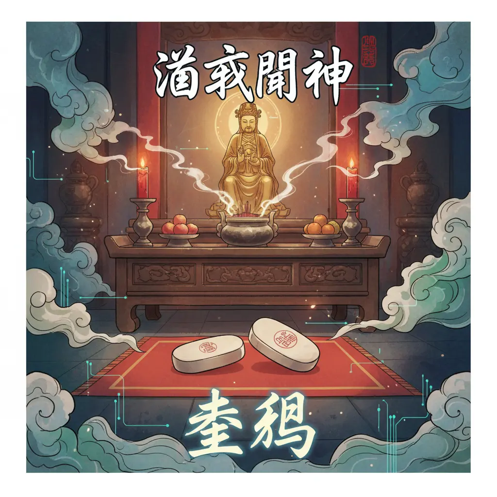 道教問神 - 聖筊